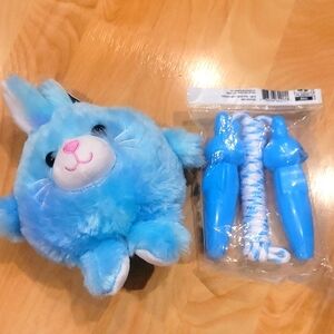Bunny Plush And Jump Rope Gift Set Bundle New